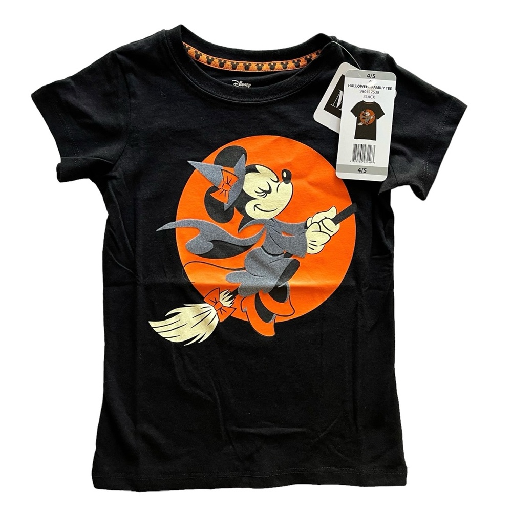 Disney Minnie Mouse Halloween Festival Park World Family Shirt Kids Size 4/5
